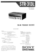 Sony STR-313L - Service Manual 